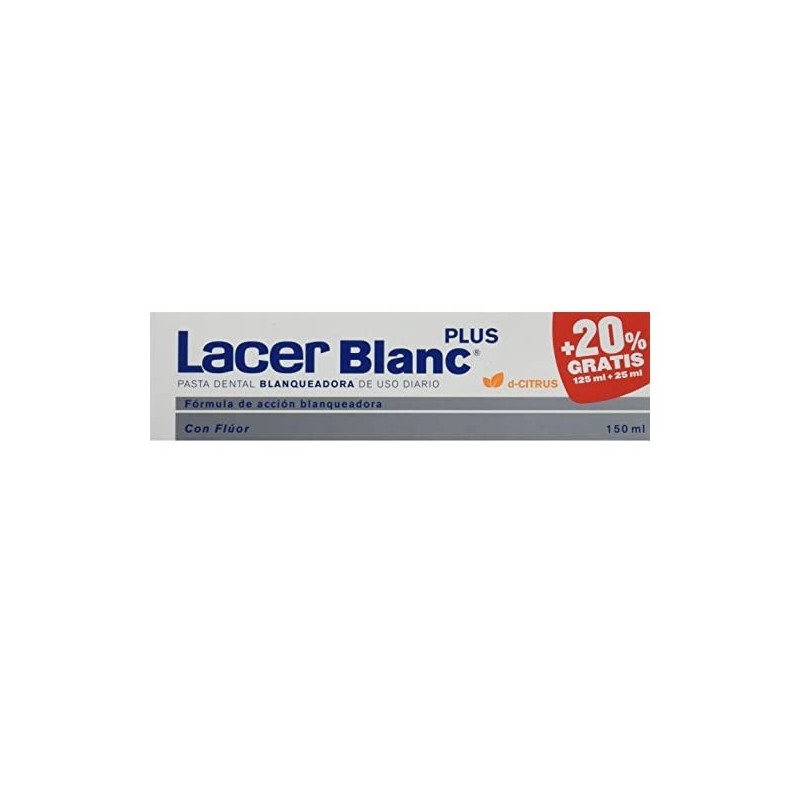 Lacer Pasta Lacerblanc Citrus 125ml + 20% gratis
