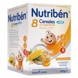Nutribén Papilla 8 Cereales, Miel y Calcio 600gr