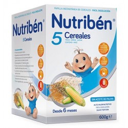 Nutribén Papilla 5 Cereales 600g